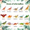 Deekin 600 Pcs Mini Dinosaur Figures Kids Birthday Gifts Mini Dinosaur Toys Bulk Cupcake Toppers Small Plastic Educational Figures Dino Party Favors for School Classroom Exchange Valentine Gift view 3