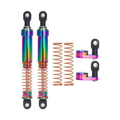 2Pcs Aluminum Big Bore Oil Damper Shocks with Offset Cap Compatible with 1 10 Scale RC Crawler and Cheater Rigs Fits VS4 10 and Similar Models(105mm 2pcs)