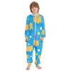 JULYTO Hooded Onesie PJs Ice Cream Cone Pattern Onesie Sleepsuit Pajamas Jumpsuits Home Clothing 12-13Y view 1