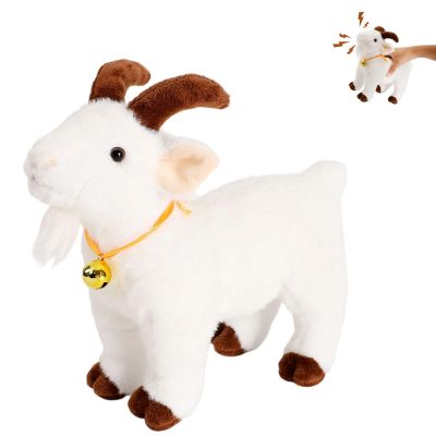 Freetoes Screaming Goat Toy,Goat Stuffed Animal Plush Desk Toy,Makes Fun Screaming Goats Sounds,Funny Gag Gifts,Weird Things Office Pranks Stuff for Adults,Dammit Pranks Doll Noise Maker