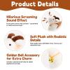 Freetoes Screaming Goat Toy,Goat Stuffed Animal Plush Desk Toy,Makes Fun Screaming Goats Sounds,Funny Gag Gifts,Weird Things Office Pranks Stuff for Adults,Dammit Pranks Doll Noise Maker view 3