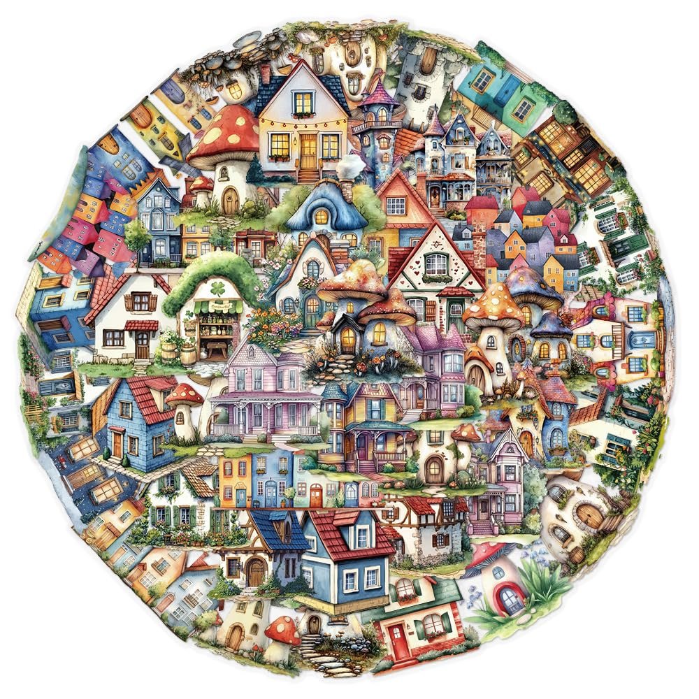 100 Fairy Tale House Stickers Cartoon Hut DIY Diary Book Hand Account Suitcase Skateboard Guitar Stickers