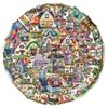 100 Fairy Tale House Stickers Cartoon Hut DIY Diary Book Hand Account Suitcase Skateboard Guitar Stickers view 1