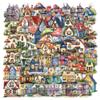 100 Fairy Tale House Stickers Cartoon Hut DIY Diary Book Hand Account Suitcase Skateboard Guitar Stickers view 2