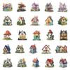 100 Fairy Tale House Stickers Cartoon Hut DIY Diary Book Hand Account Suitcase Skateboard Guitar Stickers view 4