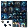 1000 Piece Jigsaw Puzzle Zodiac Challenging Puzzle Zodiac Horoscope Puzzles for Adults Thick & Sturdy Durable Puzzles Creative Gift for Home Wall Decor Brain Teaser Art Crafts(50.5x70.5cm) view 1