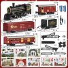 NIPLOOOW Train Set for Kids 4-8, Electric Train Toy with Realistic Sound, Lights and Smoke for Under Christmas Tree,Toddler Model Trains for 3 4 5 6 7 8 Years Old Kids Toys Gifts view 4
