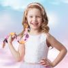 Alomois Princess Dress Up Wigs Long Braided Wigs for Girls Halloween Costume Accessories (Purple) view 4