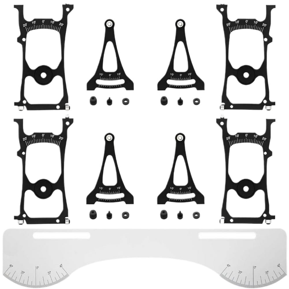 1/10 RC Car Tuning Gauge Compatible with Suspension Steering Camber Toe and Slip Angle Adjustments Compatible with Racing and Drifting