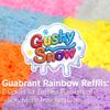 GushySnow Latex Material Sensory bin Filler Ideas Bulk for Preschool Classroom Fake Snow Play Sand Toy for Kid Toddler Girl boy Suitable Play Sensory Table Sand Game Box Items (White) view 2