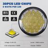 150W PAR 46 LED Aircraft Light 5.75" Replacement Bulb for Aircraft Landing, Marine Spot Lights, Tractors, Runway, Taxi 28V DC, 12000 Lumen IP67 Compatible With Hawker 7XX, 8XX, 9XX, 1000 Series view 2