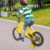 BAIODNB Kids Bike Bicycle for Boys Girls 14 Inches Toddlers Bike with Training Wheels Sturdy Frame Adjustable Seat Handbrake Children's Learning Bicycle Ages 2-6 Years (Yellow) view 3