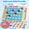 Coogam Memory Matching Game, Wooden Board Travel Toy with Memory Cards, Essential Activity for Road Trip Airplane/Car/Camping, Fine Motor Educational Gift Toy for 3 4 5 Year Old Kids view 3