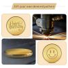 10PCS Brass Coin Blanks, 40403mm Blank Challenge Coins with Acrylic Protection Box, Multipurpose Coin Blanks for Laser Engraving, Creative DIY, Travel Commemorative Collection, Bulk Craft Supplies view 2