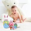 TAILERRI Nesting Dolls, Nesting Easter Eggs Toys, Wooden Handmade Matryoshka Dolls for Kids Birthday or Home Decoration (Small Rabbits) view 2