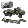 XeleMush 1/16 WPL RC Military Trailer, 2.4G 6WD 41.3 Inch Full-Proportional RC Transport Semi Trailer Tractor Truck Engineering Vehicle Models Toys view 1