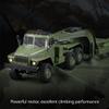 XeleMush 1/16 WPL RC Military Trailer, 2.4G 6WD 41.3 Inch Full-Proportional RC Transport Semi Trailer Tractor Truck Engineering Vehicle Models Toys view 3