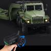 XeleMush 1/16 WPL RC Military Trailer, 2.4G 6WD 41.3 Inch Full-Proportional RC Transport Semi Trailer Tractor Truck Engineering Vehicle Models Toys view 4
