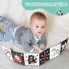 AJsupojouet High Contrast Baby Toys for Newborn | Tummy Time Toys & Visual Stimulation Baby Book 0-6 Months | Black and White Contrast Cards & Sensory Toys | Baby Essentials & Must Haves view 2