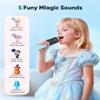 Mini Karaoke Machine Toy for Kids, Portable Karaoke Machine with 2 Wireless Microphone for 4,5,6,7,8,9,10,11,12+ Years Old Christmas Birthday Gifts Girls Boys (Blue) view 2