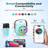 Mini Karaoke Machine Toy for Kids, Portable Karaoke Machine with 2 Wireless Microphone for 4,5,6,7,8,9,10,11,12+ Years Old Christmas Birthday Gifts Girls Boys (Blue) view 3