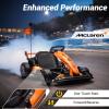Licensed McLaren 36V Electric Go Kart for Kids, Drift Crazy Cart with Adjustable Seat, 400W Powerful Motor, LED Lights, Max Load 130 lbs, Racing Ride-On Toy for Ages 6+ (Orange 36V) view 4
