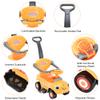 ChromeWheels 3 in 1 Ride on Push Cars for Toddlers with Removable Handle Pedal Guardrails, Music, Horn, Under Seat Storage (Yellow) view 3