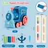 220Pcs Domino Train Toys, Automatic Dominoes Building Train Set for Kids 2-4 4-8, Stacking Kids Games Stem Montessori Educational Toys for 3 4 5 6 7 8 Year Old Boys Girls Valentines Birthday Gifts view 3