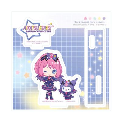 Aikatsu Stars! x Sanrio Characters 02 Laura Sakuraba x Kromi [Collaboration Illustration [Minicar] Acrylic Stand Plate