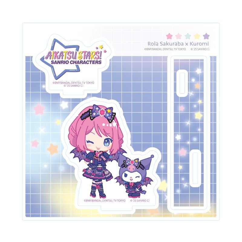 Aikatsu Stars! x Sanrio Characters 02 Laura Sakuraba x Kromi [Collaboration Illustration [Minicar] Acrylic Stand Plate