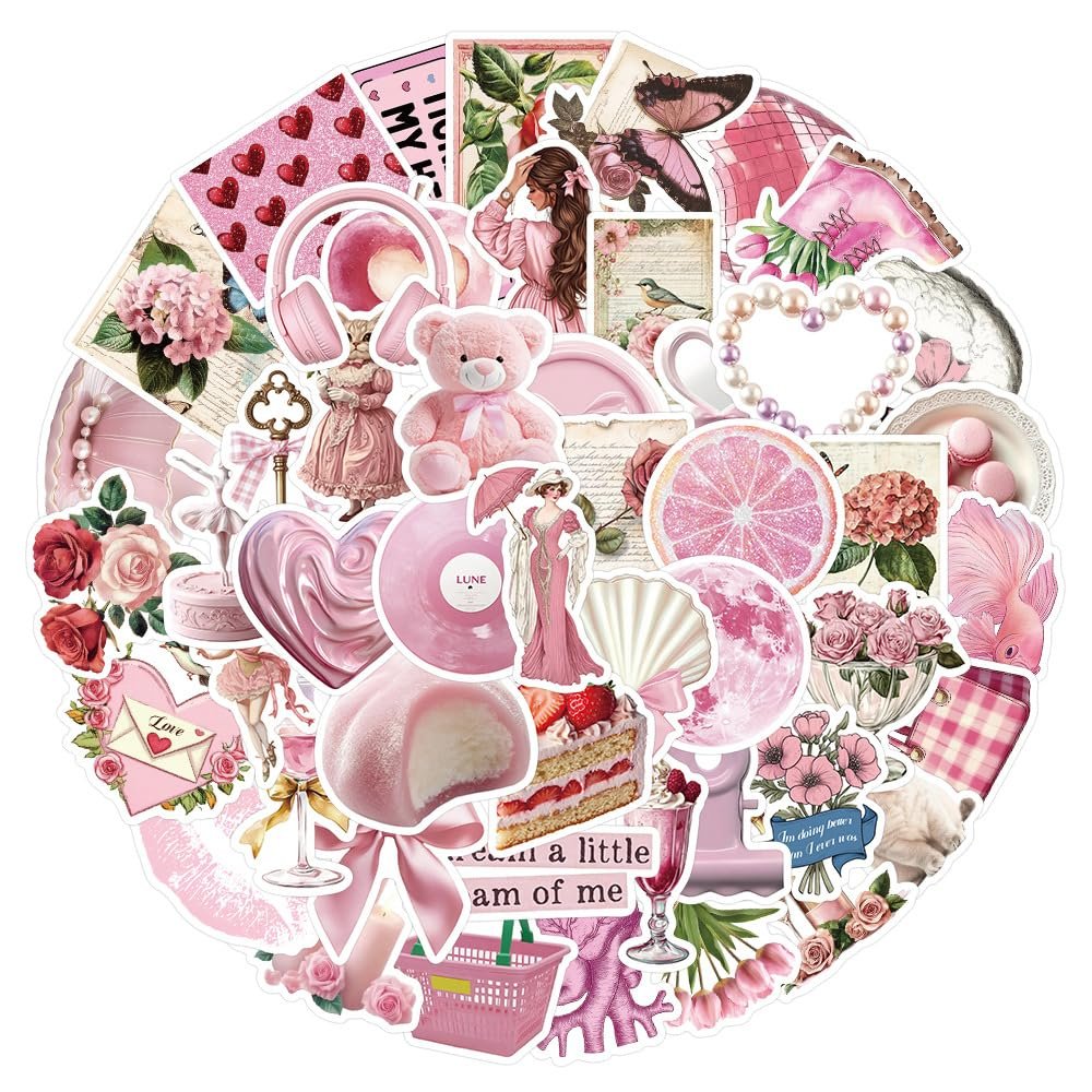 100 Little Girl Sticker DIY Laptop Hand Ledger Birthday Gift Stickers