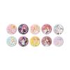 Aikatsu Stars! x Sanrio Characters 01 [Collaboration Illustration [Life Size] Hologram Can Badge 2.2 inches (57 mm) Box of 10 view 1