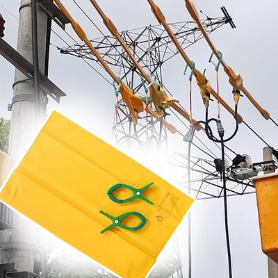 0.4/10KV Resin Insulating Blanket for Power Line Maintenance, High Voltage Insulating Blanket, Yellow Electrical Safety Blanket 16 20 32 39 42 59 78 Inch(Yellow-10kv Wxl,39x39in)