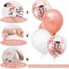 10th Birthday Decorations for Girls Women Rose Gold, Happy 10th Birthday Banner, 10 Number Balloon, Heart Balloons, Round Latex Balloons, Cake Topper, Rose Gold 10 Party Decorations Supplies for Women view 3