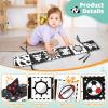 AJsupojouet High Contrast Baby Book with Tummy Time Mirror & Contrast Cards | Black and White Visual Stimulation for Newborns 0-6 Months & Infants | Interactive Learning Gift, Baby Shower Essential view 4