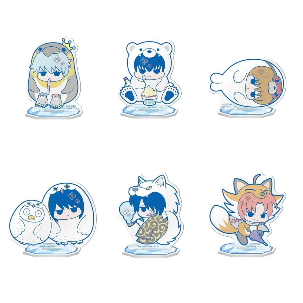 Acrylic Stand Gintama Prince Hata and Ice Creates! Box of 6