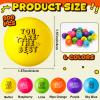 Leyndo 200 Pack Stress Balls Bulk Motivational Stress Relief Colorful Foam Squeeze Balls with Inspirational Quotes for Adults Teens Kids Relief Encouraging (Light, Round) view 2
