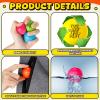 Leyndo 200 Pack Stress Balls Bulk Motivational Stress Relief Colorful Foam Squeeze Balls with Inspirational Quotes for Adults Teens Kids Relief Encouraging (Light, Round) view 3