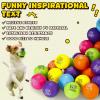 Leyndo 200 Pack Stress Balls Bulk Motivational Stress Relief Colorful Foam Squeeze Balls with Inspirational Quotes for Adults Teens Kids Relief Encouraging (Light, Round) view 4