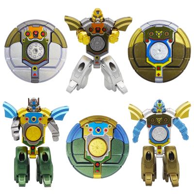 6PCS Transformable Fidget Spinners for Kids Party Favor, Deformable Robot Spinner Fidget Toys, Fingertip Gyros Stress Relief Sensory Toy Stocking Stuffers Bulk Gifts Kids Classroom Prizes