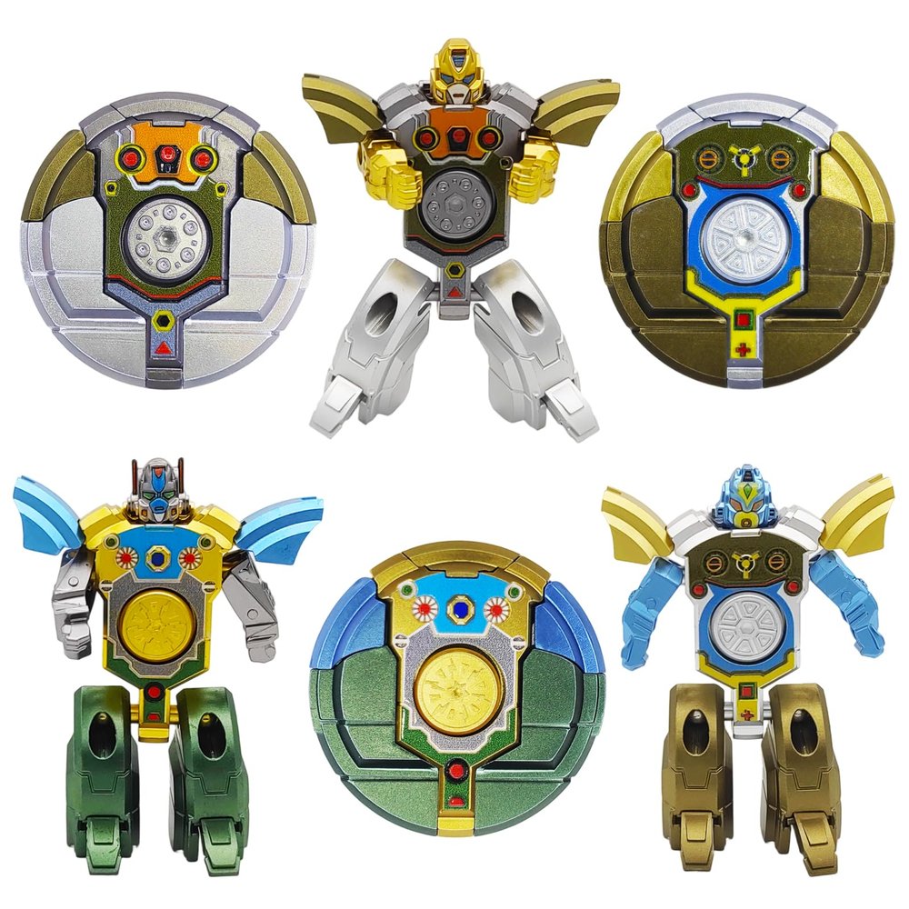 6PCS Transformable Fidget Spinners for Kids Party Favor, Deformable Robot Spinner Fidget Toys, Fingertip Gyros Stress Relief Sensory Toy Stocking Stuffers Bulk Gifts Kids Classroom Prizes