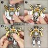 6PCS Transformable Fidget Spinners for Kids Party Favor, Deformable Robot Spinner Fidget Toys, Fingertip Gyros Stress Relief Sensory Toy Stocking Stuffers Bulk Gifts Kids Classroom Prizes view 3