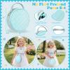Kagenmi Play Purse for Little Girls, 39Pcs Toddler Purse with Makeup for Girls Age 3 4 5 6+, Pretend Princess Toys Includes Phone, Watch, Camera,Wallet, Kids Toy Purse Christmas Birthday Gift (Blue) view 3