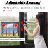 AMUFJJ Hidden Short Window Security Bars Adjustable, Lightweight Window Blocker Guard & Balcony Protection for Kids, Anti-Collision Windows Barriers(10 Pack,16inch/40.6cm) view 3