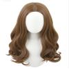 ZGXYZXMY Brown Wig for Girls Kids Long Wavy Curly Middle Part Wig for Girls Synthetic Cosplay Costume Party Wigs view 4