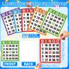 Eersida 200 Pack Jumbo Bingo Cards Set 8" x 9" Reusable Easy to Read Bingo Paper Game Cards Board with Large Numbers Ideal for Seniors, Family Game Night Activities view 2