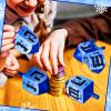 Wonderjune 2 Pcs Hanukkah Dreidels Extra Large Wooden Dreidel for Hanukkah Decoration with English Transliteration, Forever Spinning Tops Party Favors(Snowman) view 4