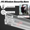 AMUFJJ No Drill Window Safety Net Guardrail, 35 30 28 20 16 Inch Clear Window Security Bars Guard Rail for Apartment/Hotel/Hospital, Child Safety Guardrail(10 Pack,19in/48.3cm) view 3