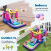 BOUNTECH Inflatable Bounce House with Ball Pit, Princess Bouncy House for Kids Indoor Outdoor w/Jumping Area, Basketball Hoop, Blower, Bounce House with Slide for 3-12 Backyard Birthday Party Gifts view 4