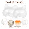 Abeillo DIY Therian Mask Kit - 4 Packs Blank Cat Masks with Fur and Felt Sheet, Furry Animal Mask to Paint, Dress Up Costume Accessories for Halloween Christmas Cosplay Party view 4